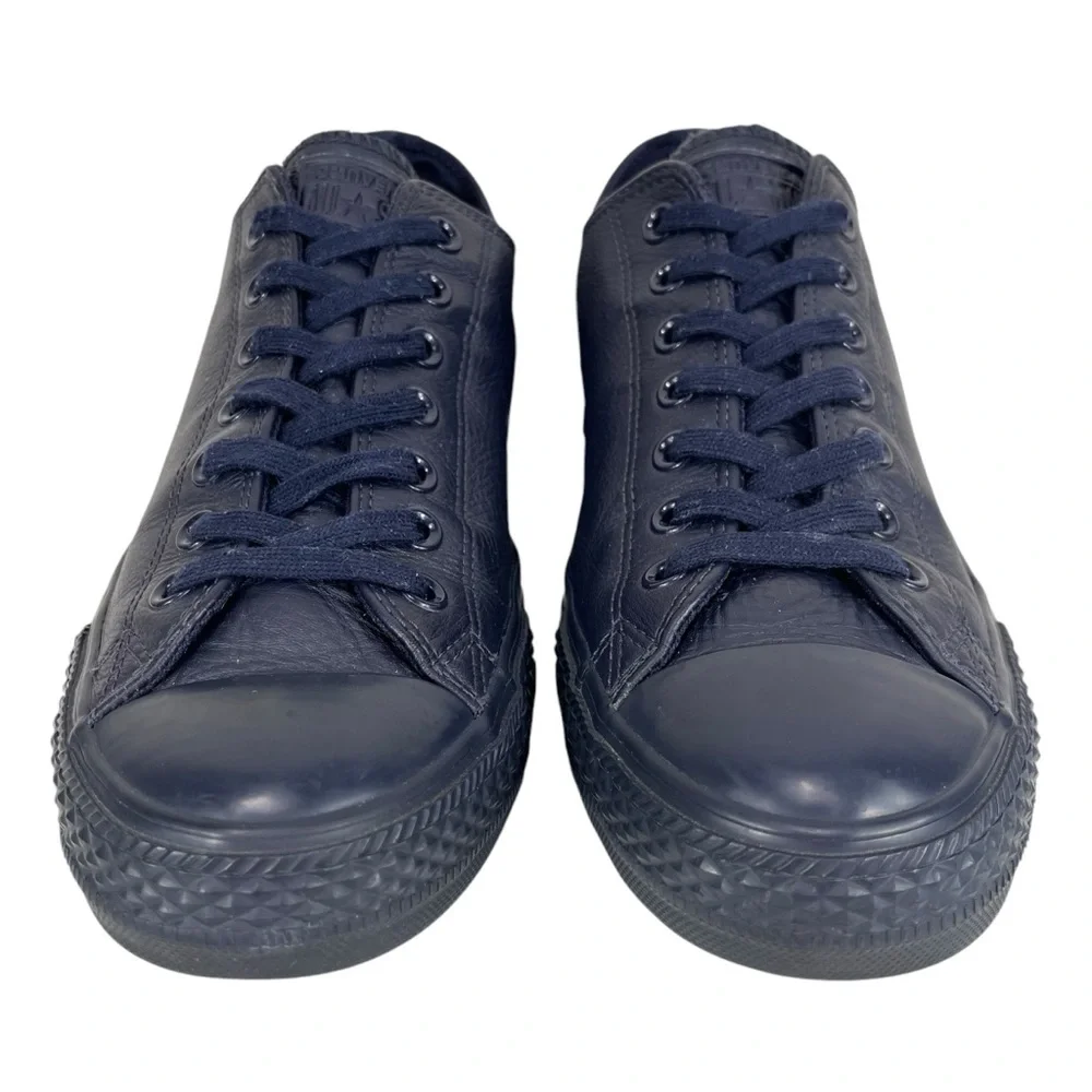 Converse Unisex Men 9.5 | Women 11.5 Chuck‎ Taylor Blue Leather Lo-Top Sneakers